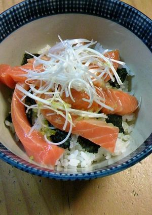 サーモン丼-レシピのメイン写真