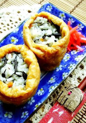 ☆ひじき入り！わさび稲荷☆夏のお昼に！-レシピのメイン写真