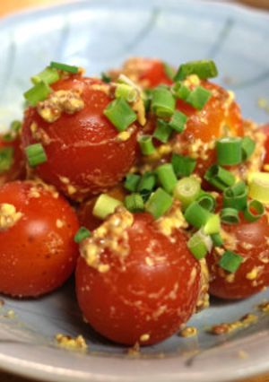 超簡単！ミニトマトの粒マスタード和え-レシピのメイン写真