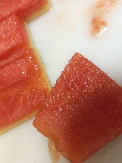 エコすいかの皮で 煮物またはカレー♪-レシピのメイン写真