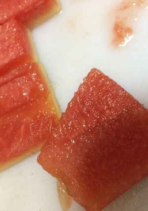 エコすいかの皮で 煮物またはカレー♪-レシピのメイン写真