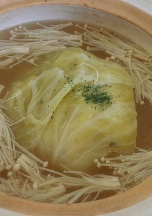 丸ごとキャベツの塩バター鍋-レシピのメイン写真