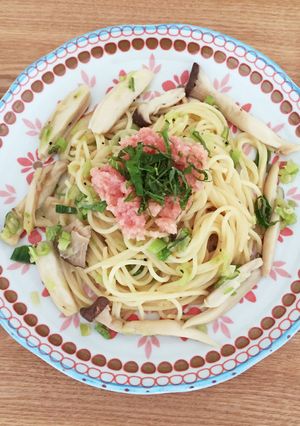 エリンギと九条ねぎの和風たらこパスタ-レシピのメイン写真