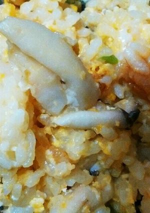 まいたけ卵炒飯-レシピのメイン写真