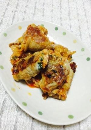 豚肉の大葉キムチチーズ巻き-レシピのメイン写真