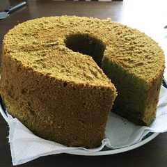 รูปของ 青汁入り抹茶シフォンケーキ