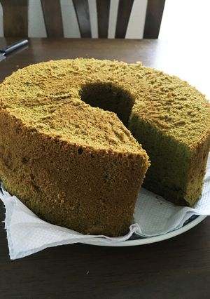 青汁入り抹茶シフォンケーキ-レシピのメイン写真