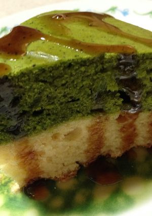 HMで＊抹茶ときな粉の二層ケーキ-レシピのメイン写真