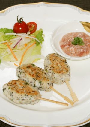 もち麦の梅つくね-レシピのメイン写真