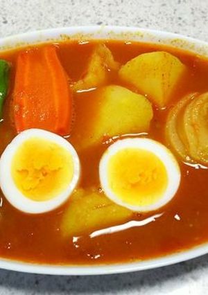 トマトベースのスープカレー　-レシピのメイン写真