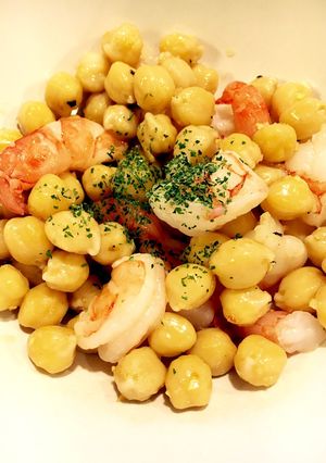 ひよこ豆とエビのサラダ☆-レシピのメイン写真