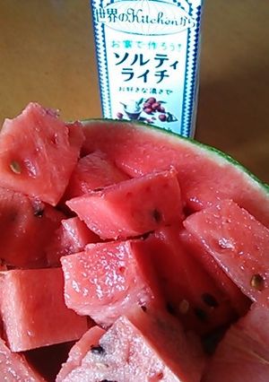 スイカwithソルティライチ-レシピのメイン写真