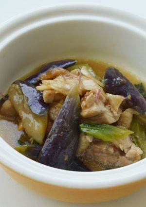 ナスと青梗菜の焼チキンサラダ-レシピのメイン写真