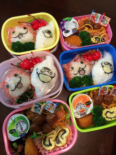ジバニャン&ウィスパー弁当-レシピのメイン写真