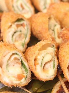 豚巻き梅しそチーズ揚げ-レシピのメイン写真