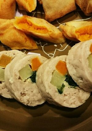 離乳食後期から 鶏ミンチで巻き巻き-レシピのメイン写真