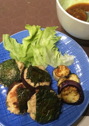 ナスつくねの梅肉ポン酢かけ-レシピのメイン写真