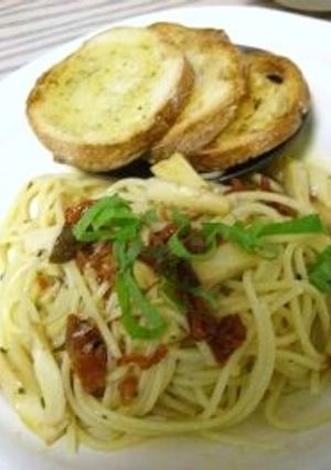 ドライトマトとアンチョビのパスタ-レシピのメイン写真