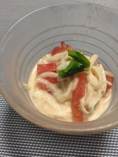 山芋トマトのワサビ胡麻だれ-レシピのメイン写真