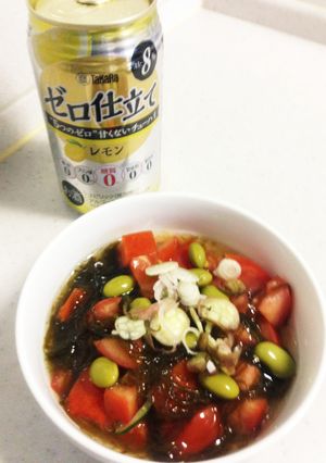 さっぱりトマトのもずく酢-レシピのメイン写真