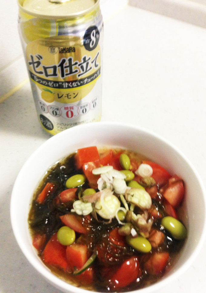 さっぱりトマトのもずく酢-レシピのメイン写真