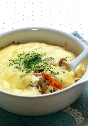 たっぷりきのこ入り☆豆腐グラタン-レシピのメイン写真