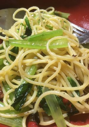 お吸い物の素と塩昆布で和風パスタ！-レシピのメイン写真