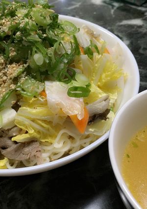 インスタントラーメンで味噌塩味のつけ麺♪-レシピのメイン写真