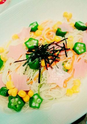 #七夕彩葉素麺-レシピのメイン写真