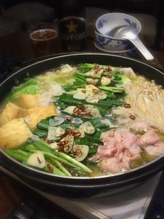 鶏皮でもつ鍋♬もつ鍋と水炊きのWの美味さ-レシピのメイン写真