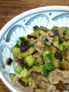コロコロ茄子キュー豚肉炒め-レシピのメイン写真