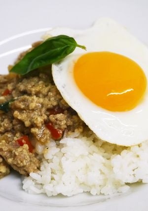 豆腐でヘルシー！ガパオライス-レシピのメイン写真