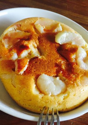 簡単桃ケーキ-レシピのメイン写真