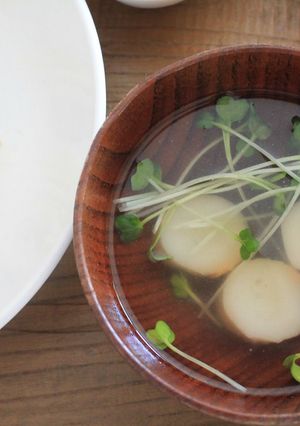 一番出汁で*お麩のお吸い物-レシピのメイン写真