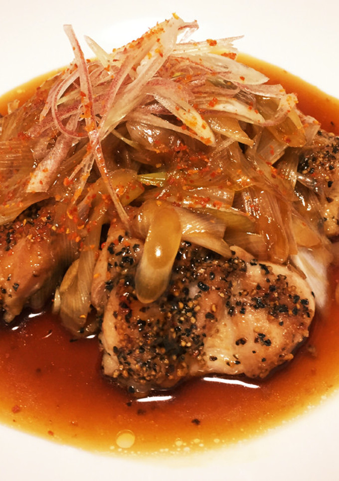 鶏肉の黒胡椒焼き 山賊あんかけ-レシピのメイン写真