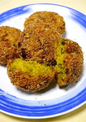 簡単！かぼちゃ枝豆コロッケ-レシピのメイン写真