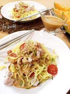 冷しゃぶ冷やし中華!ピリ辛ごまだれ-レシピのメイン写真