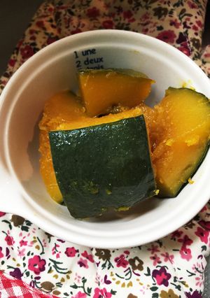 レンジでかぼちゃの含め煮-レシピのメイン写真