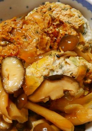 シソ入り鶏つくね♡簡単きのこの和風ソース-レシピのメイン写真