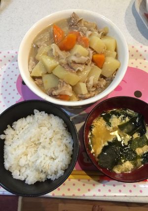 豚肉じゃが定食-レシピのメイン写真