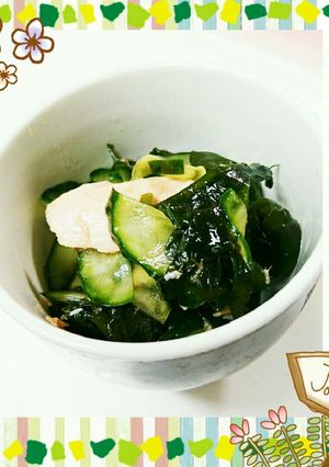 糖質制限☆酢の物　ワカメとキュウリ-レシピのメイン写真