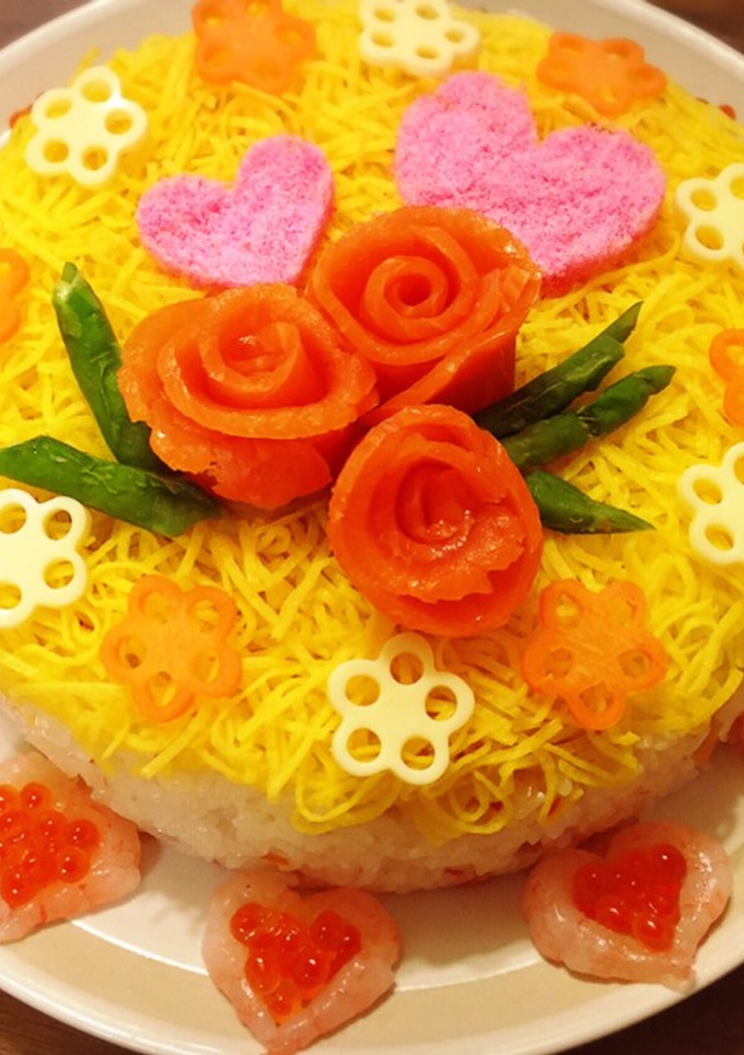 海鮮料理の盛り付けに♡甘エビハート♡-レシピのメイン写真