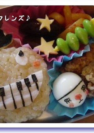 キャラ弁　「でこぼこフレンズ♪」-レシピのメイン写真