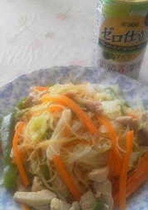 ゼロ仕立てと一緒に焼きビーフン-レシピのメイン写真