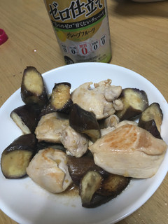 夏仕様。鳥とナスの塩レモン炒め-レシピのメイン写真