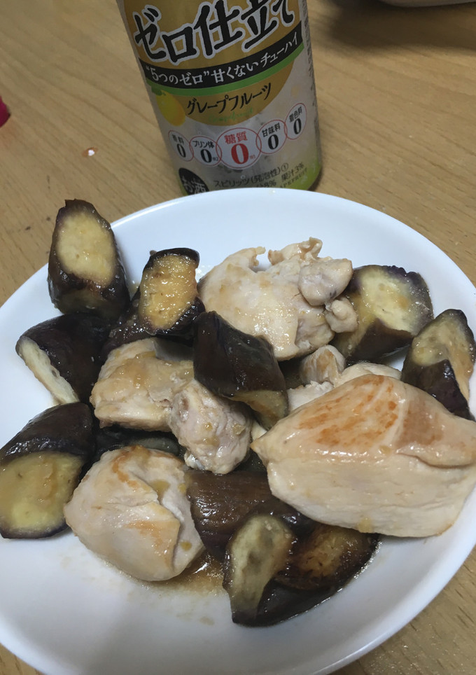 夏仕様。鳥とナスの塩レモン炒め-レシピのメイン写真