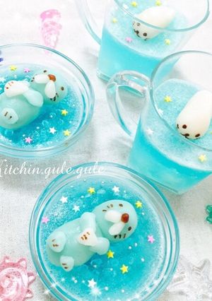 夏の海でプカプカ♪ぼのぼの&ごまちゃん-レシピのメイン写真