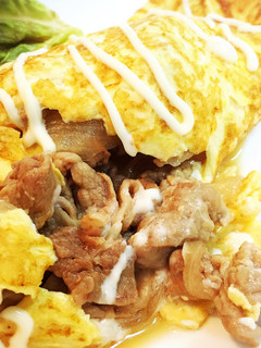 余った豚丼の具で♬簡単オムレツ-レシピのメイン写真