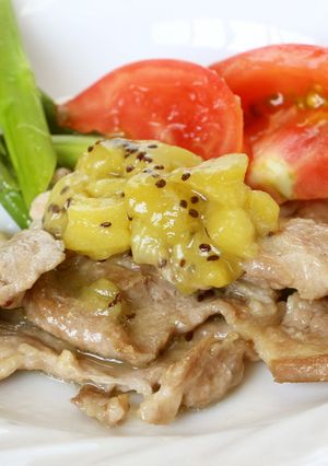 爽やかな酸味が効いた★豚肉のキウイソース-レシピのメイン写真