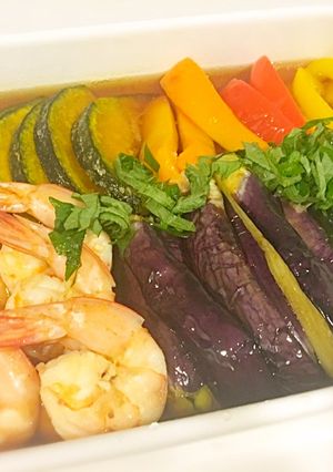 惑わせリメイクレシピ♪夏野菜の揚げ浸し-レシピのメイン写真